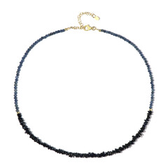 Burmese Blue Sapphire Silver Necklace