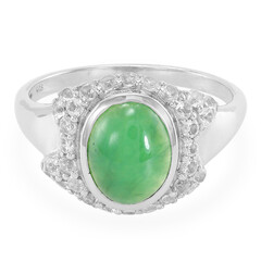 Imperial Chrysoprase Silver Ring