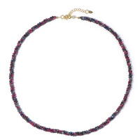 Mozambique Ruby Silver Necklace