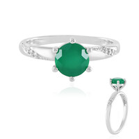 Green Onyx Silver Ring