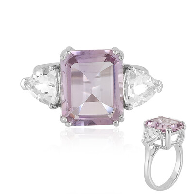 Rose de France Amethyst Silver Ring