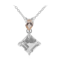 White Topaz Silver Necklace