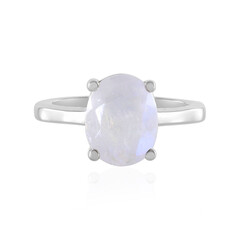 Rainbow Moonstone Silver Ring