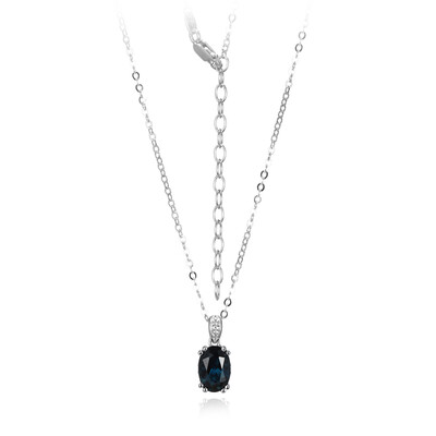 London Blue Topaz Silver Necklace