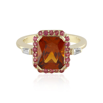 9K Hessonite Garnet Gold Ring (Adela Gold)