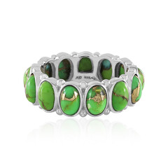 Kingman Green Mojave Turquoise Silver Ring