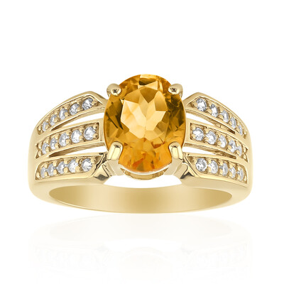 Citrine Silver Ring