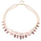 Rose Quartz Silver Necklace (Riya)