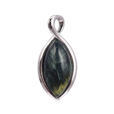 Seraphinite Silver Pendant