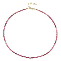 Nigerian Pink Tourmaline Silver Necklace