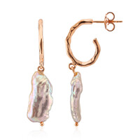 Pink Freshwater Pearl Silver Earrings (TPC)