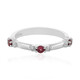 Noble Red Spinel Silver Ring