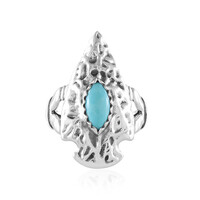 Turquoise Silver Ring (Desert Chic)