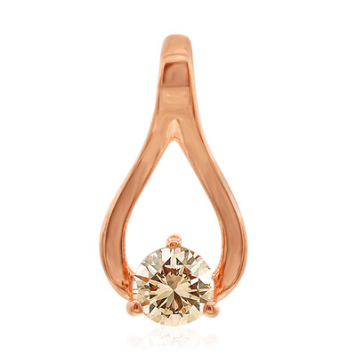 9K VS1 Argyle Rose De France Diamond Gold Pendant (Annette)