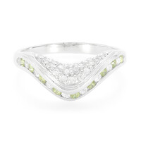 Demantoid Silver Ring