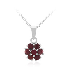 Ruby Silver Necklace