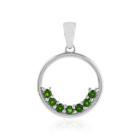 Russian Diopside Silver Pendant