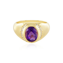 Zambian Amethyst Silver Ring