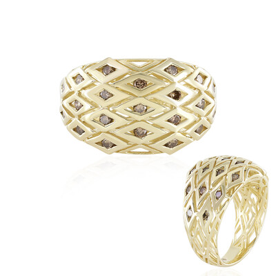 9K I2 Champagne Diamond Gold Ring (Ornaments by de Melo)