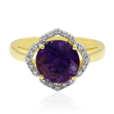 9K Uruguayan Amethyst Gold Ring