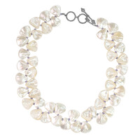 Mother of Pearl Silver Necklace (Dallas Prince Designs)