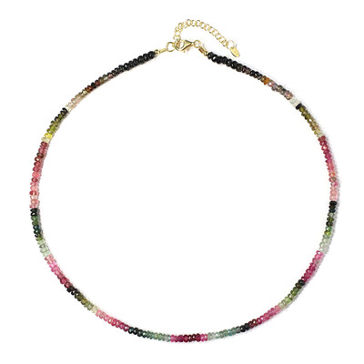 Fancy Tourmaline Silver Necklace