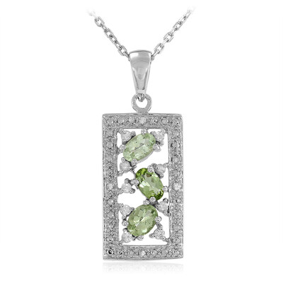 Paraiba Tourmaline Silver Necklace