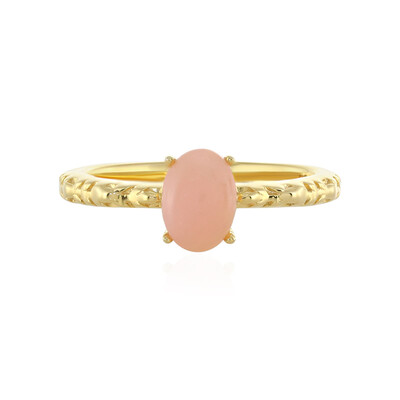 Pink Opal Silver Ring