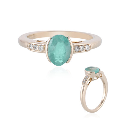 14K Colombian Emerald Gold Ring (AMAYANI)