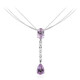 Rose de France Amethyst Silver Necklace