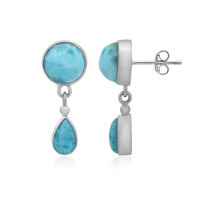 Larimar Silver Earrings