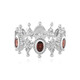 Indian Garnet Silver Ring (Dallas Prince Designs)