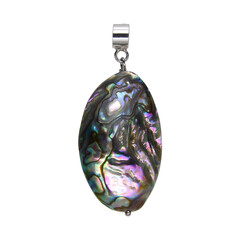 Abalone Shell Silver Pendant