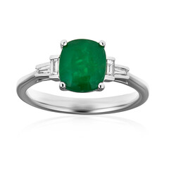 18K AAA Zambian Emerald Gold Ring (CIRARI)