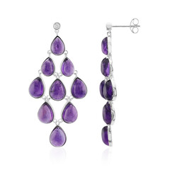 Amethyst Silver Earrings