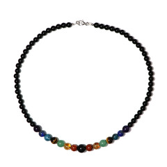 Black Onyx Silver Necklace