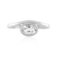 White Topaz Silver Ring