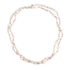 White Freshwater Pearl Silver Necklace (TPC)