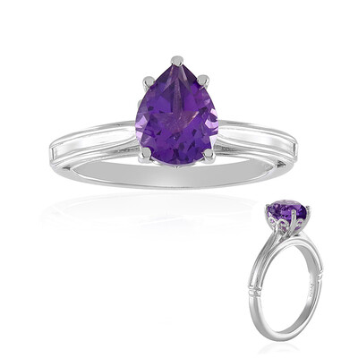 Siberian Amethyst Silver Ring