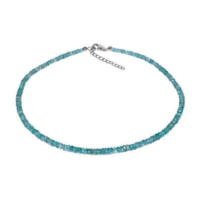 Blue Apatite Silver Necklace