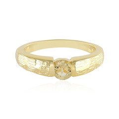 Yellow Beryl Silver Ring