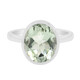 Green Amethyst Silver Ring (MONOSONO COLLECTION)