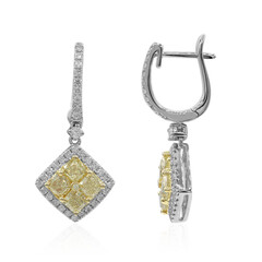 18K SI2 Yellow Diamond Gold Earrings (CIRARI)