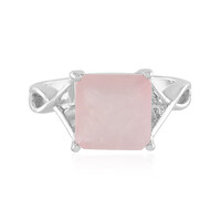 Rose Quartz Silver Ring