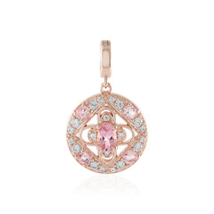 Nigerian Pink Tourmaline Silver Pendant