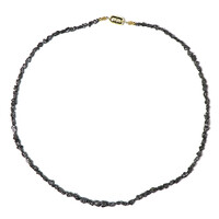 Black Diamond Silver Necklace