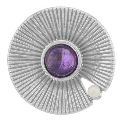 Amethyst Silver Pendant