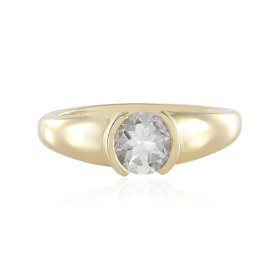 White Topaz Silver Ring