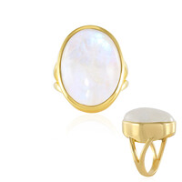 Rainbow Moonstone Silver Ring