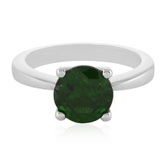 Russian Diopside Silver Ring